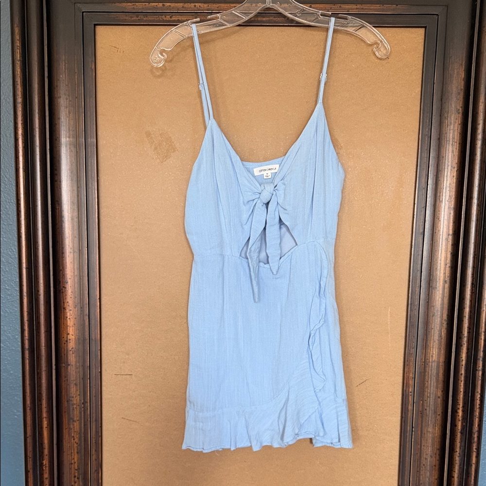 Cotton Candy Sky Blue Knot Dress